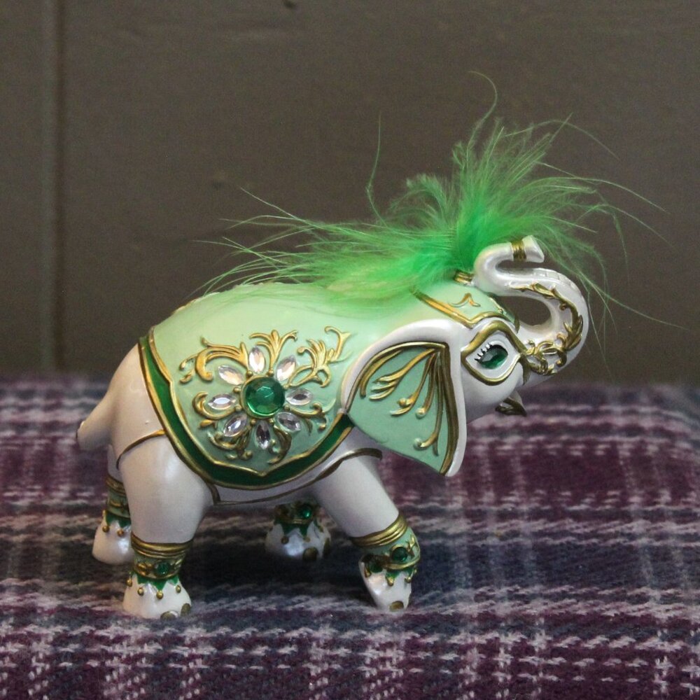 Elephant's of Good Fortune Hamilton Collection Fortune's Smile Figurine